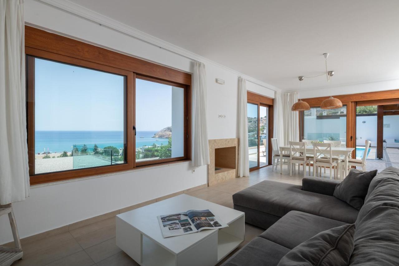Villa Milena With Private Pool, Vlicha Beach Lindos Экстерьер фото